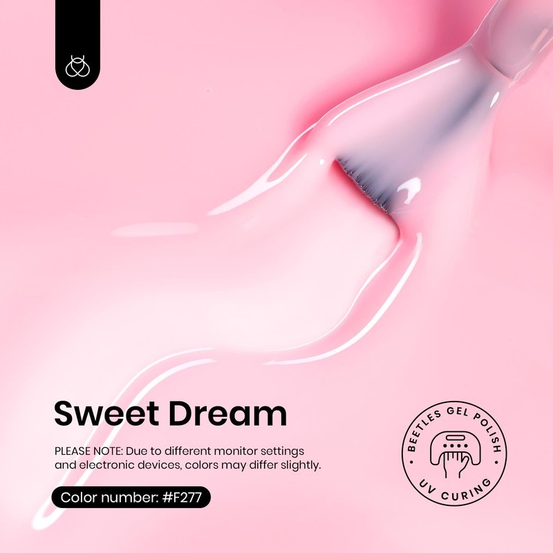 Beetles Pink Gel Nail Polish - 15ML Baby Pink Nude Gel Polish Nail Concealer Jelly Sheer Translucent Effect Soak Off UV French Nail Art Design Manicure Gift for Women