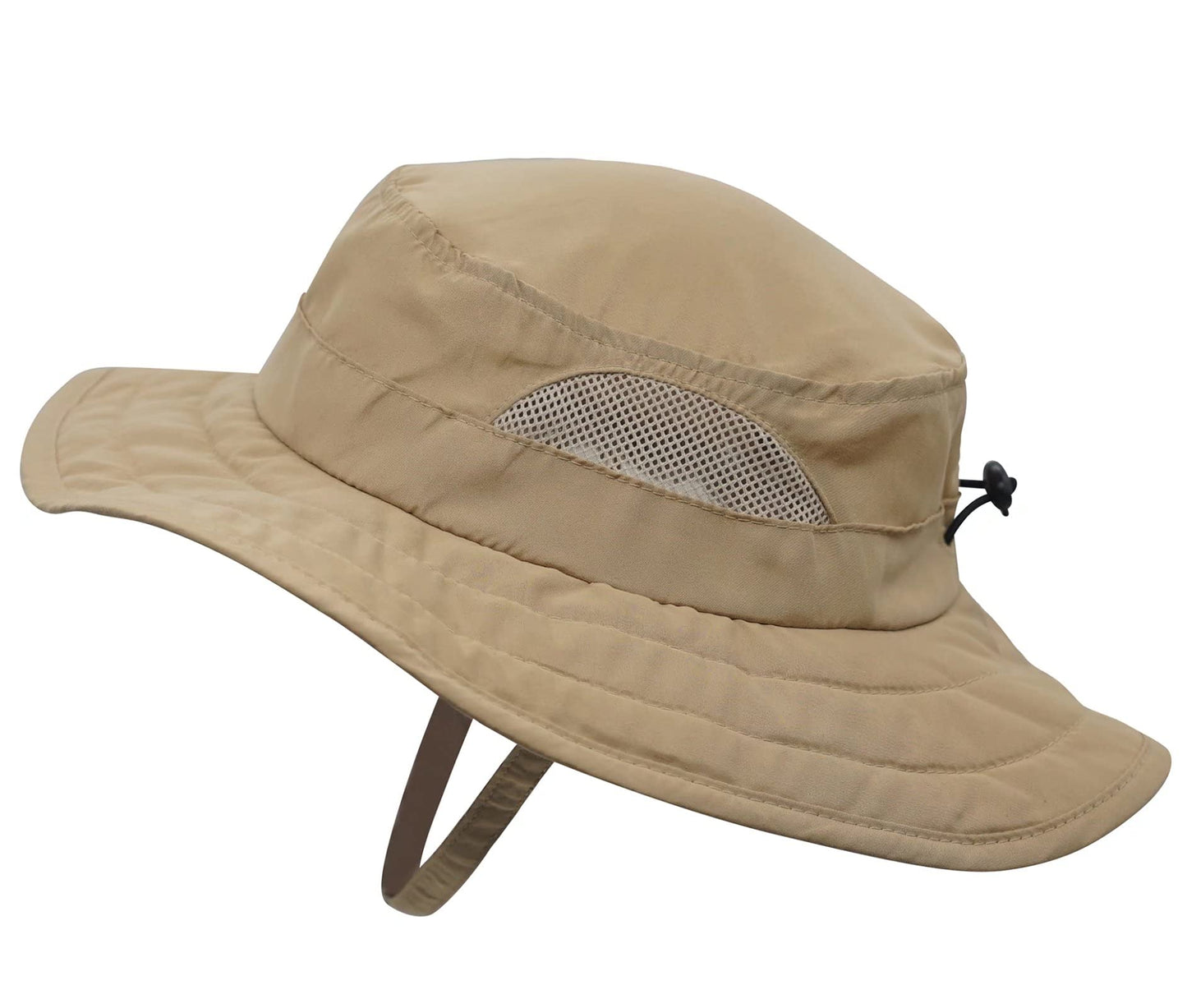 Connectyle Kids UPF 50+ Bucket Sun Hat UV Sun Protection Hats Wide Brim Summer Beach Hat Dark Khaki