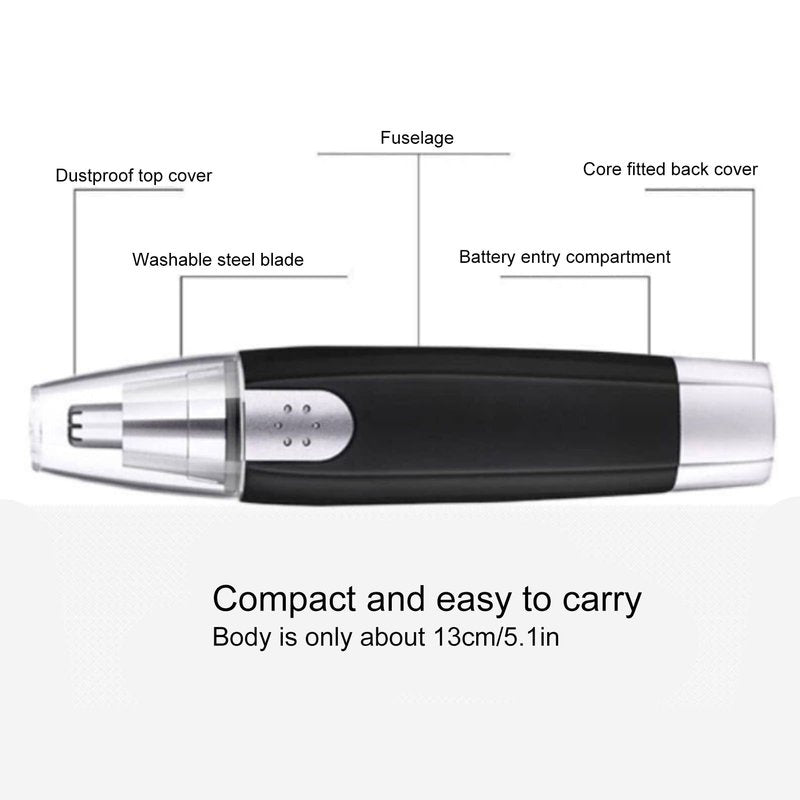 ANGGREK Nose Hair Trimmer, Nose Hair Trimmer Nose Hair Remover Nose Hair Clipper Electric Washable Nose Hair Remover for Men Women