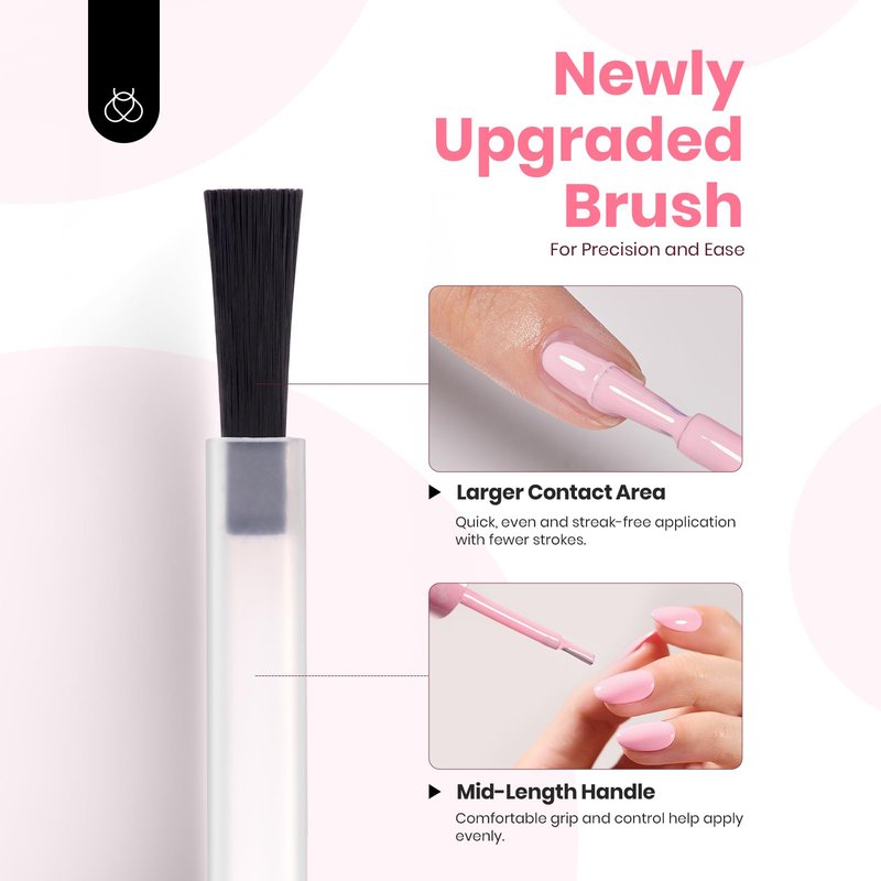 Beetles Pink Gel Polish - Fairy Floss 15ML/0.51Fl Oz, Pastel Light Pink Gel Nail Polish, Soak Off UV LED Lamp Nail Art, Long-Lasting Manicure Salon DIY Home Summer Nails