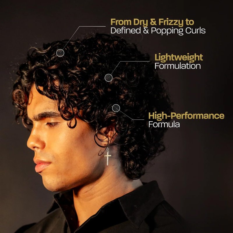 BASED Leave-In Conditioner - Instant Frizz Control & Hydration | Premium Formula for Men, 6.8 Fl Oz