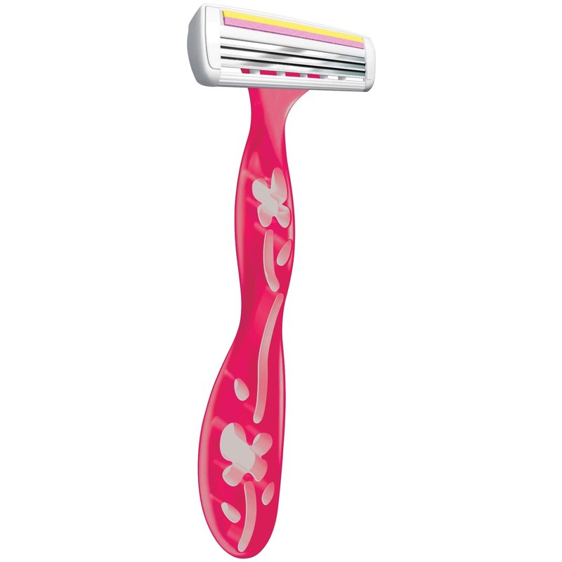 BIC Soleil Simply Smooth Women's Disposable Razors, 3 Blades With Moisture Strip For a Silky Smooth Shave, 10 Piece Razor Set