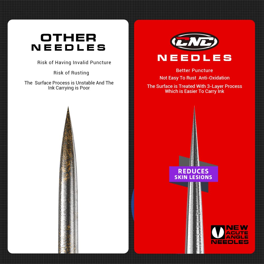 CNC 3RL Tattoo Needles Cartridge 20Pcs #10 Bugpin Disposable Needles Round Liner with Membrane EN04-20-1003RL