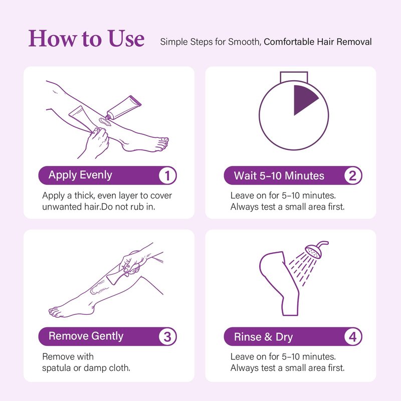 BreeMuse Hair Removal Cream for Women, Painless Depilatory Cream for Legs, Bikini Line & Underarms, Fast 5-10 Minute Body Hair Remover for Sensitive Skin with Moisturizing & Smoothing Formula