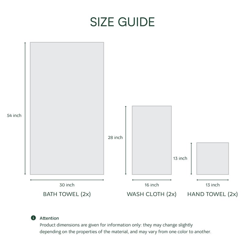 Lacoste Heritage Anti-Microbial Supima Cotton 6-Piece Towel Set, 2 Bath Towels, 2 Hand Towels, 2 Washcloths, Surf Blue – Highly Absorbent & Quick Drying, Bathroom Essential, Machine Washable