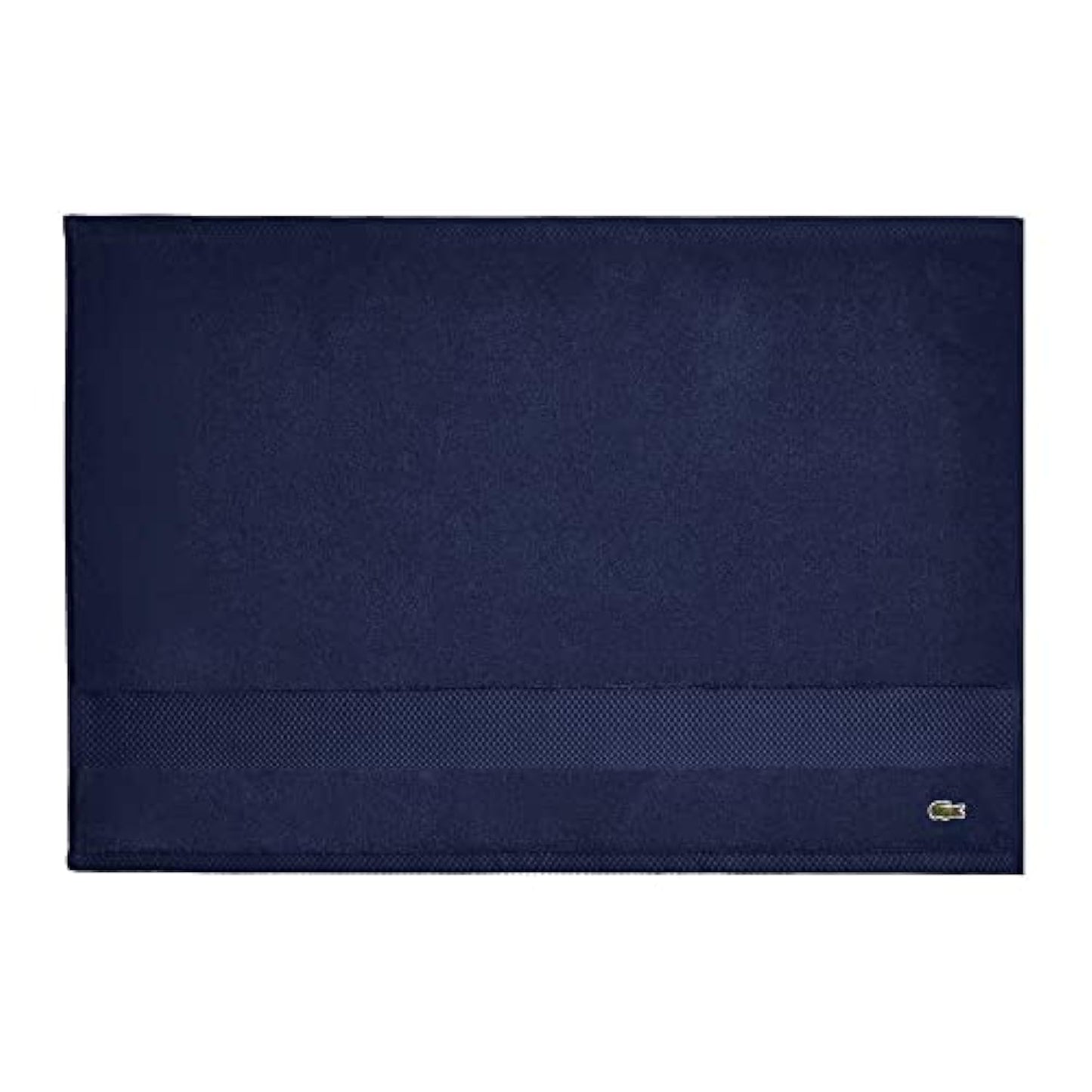 Lacoste Heritage 100% Supima Cotton Tub Mat, Navy, 21" x 31" – Highly Absorbent & Quick Drying, Premium Super Soft Bath Towel, Bathroom Essential, Gift for All Occasions, Machine Washable