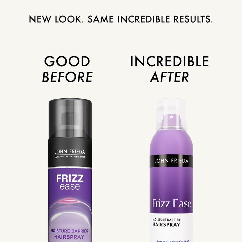 John Frieda Frizz Ease Moisture Barrier Firm Hold Hairspray, Extra Strength Hairspray with Frizz Control, 12 Oz