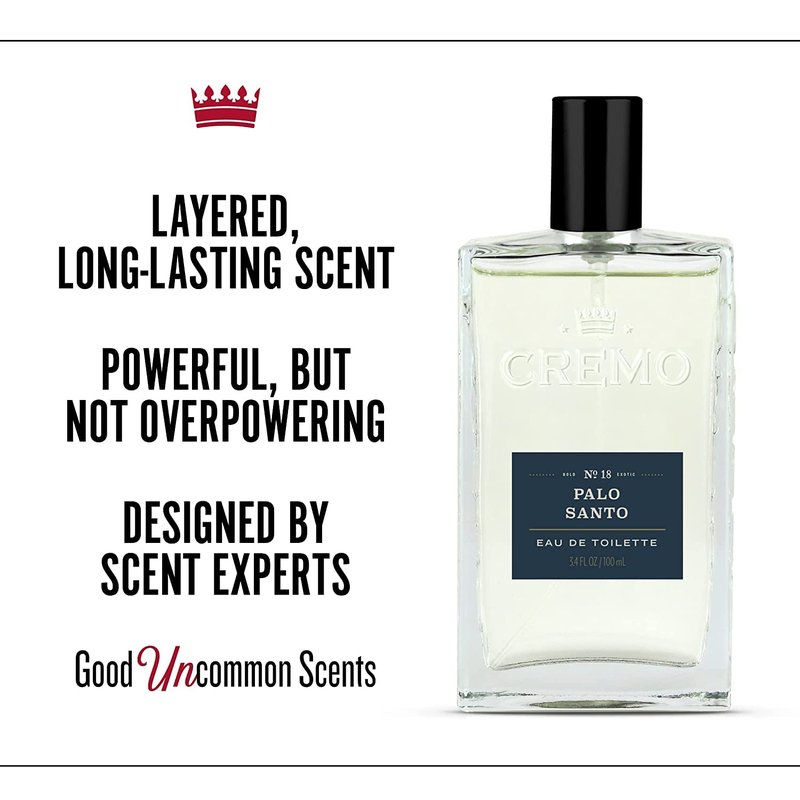 Cremo Spray Cologne, Palo Santo (Reserve Collection) & Bourbon & Oak Cologne Spray, A Sophisticated Blend of Distiller’s Spice