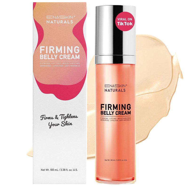 Belly Firming Cream - Skin Tightening & Cellulite Reduction | Hydrating Lotion for Stomach, Thighs & Booty - 100 mL Orange