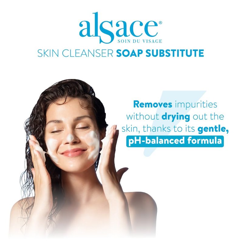 EPIDERMIQUE Alsace Soap Free Face Wash | Gentle Cleansing Foam for Sensitive Skin | pH 5.5 Facial Cleanser with Aloe Vera & Calendula | Hydrating Face Wash for Women & Men - 6.7 fl oz
