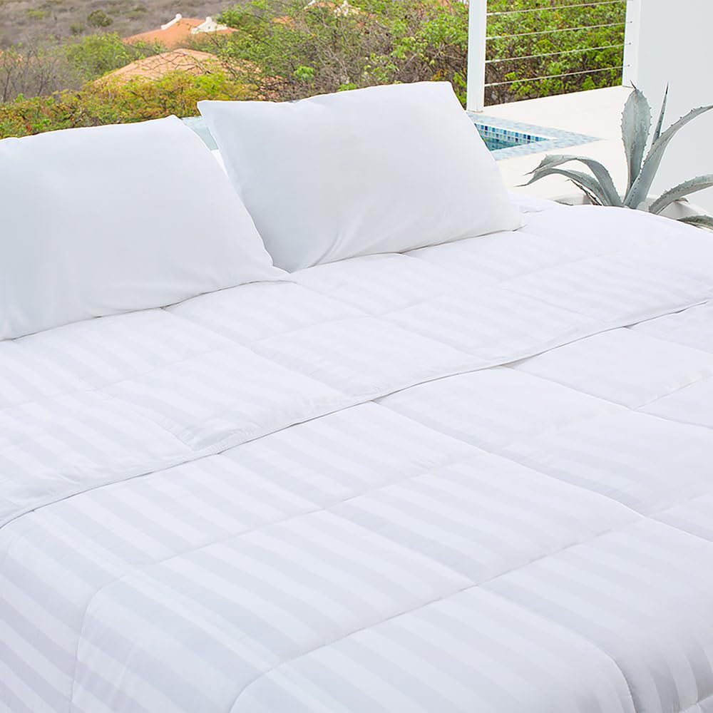 Cariloha Low-Loft Duvet Insert | King | White | Viscose Material | Soft, Comfortable & Wicks Moisture
