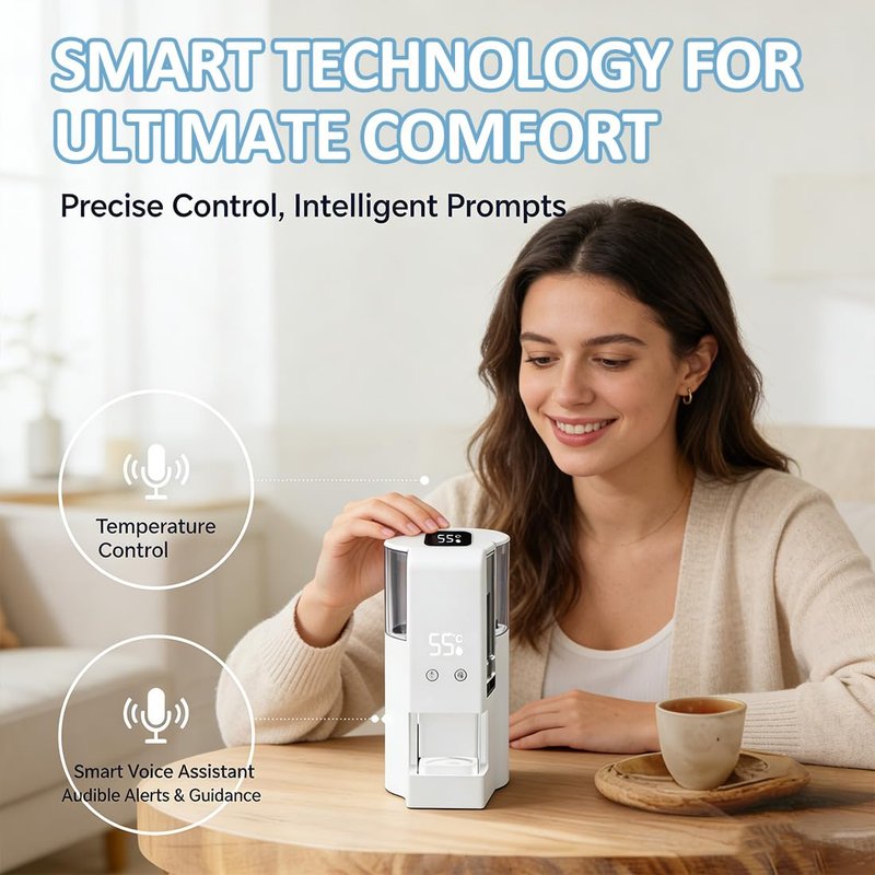 Skiennix Hot Towel Dispenser - Rapid Heating Face Towel Warmer with 500ml Tank & 131°F Temp | 1 Set + 40 Towels