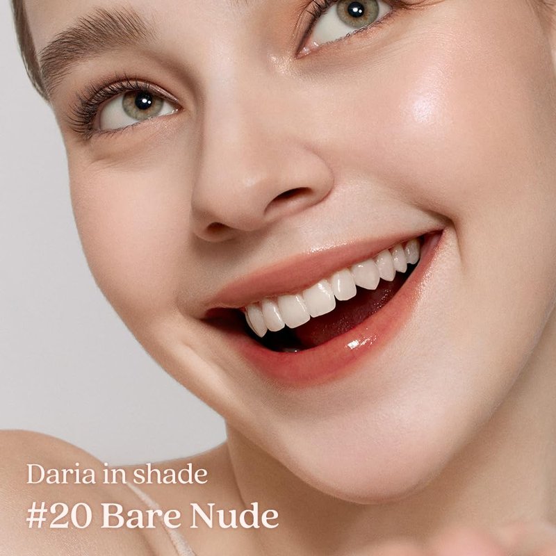 Dasique Juicy Dewy Tint - Bare Nude Lip Stain | Long-Wearing, Non-Sticky Gloss | Vegan & Cruelty-Free | 0.12 oz