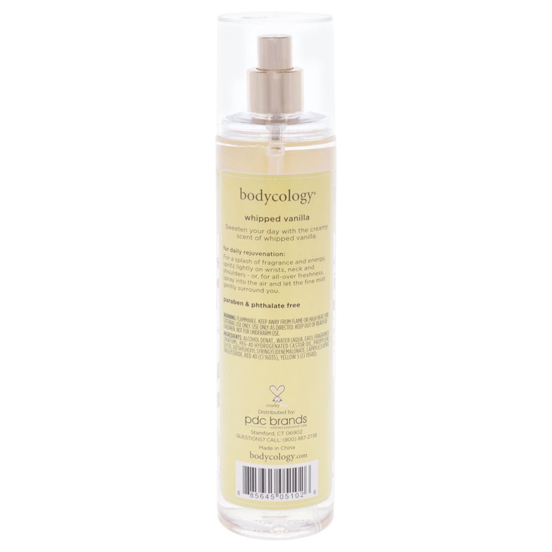 Bodycology Long-Lasting Fragrance Body Mist, Whipped Vanilla, 8 fl oz