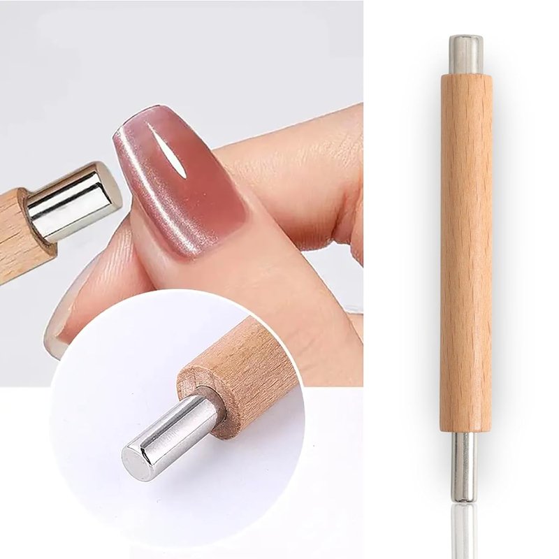 Cat Eye Nail Art Magnet Pens - 5pcs Double-Headed 3D Magnetic Wand for DIY & Salon Use | Nail Polish Tool