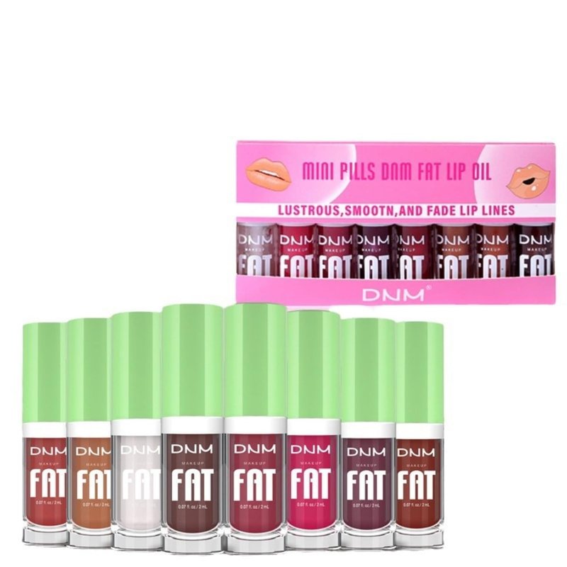 Hydrating Lip Oil Gloss Set - 8pcs Non-Sticky Moisturizing Tinted Plumping Butter | Long-Lasting Glossy Finish for Women & Teens