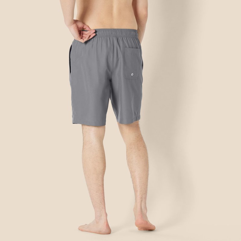 Amazon Essentials Men's 9" Swim Trunks with Mesh Lining, Pockets, Drawstring Closure, Charcoal, Large
