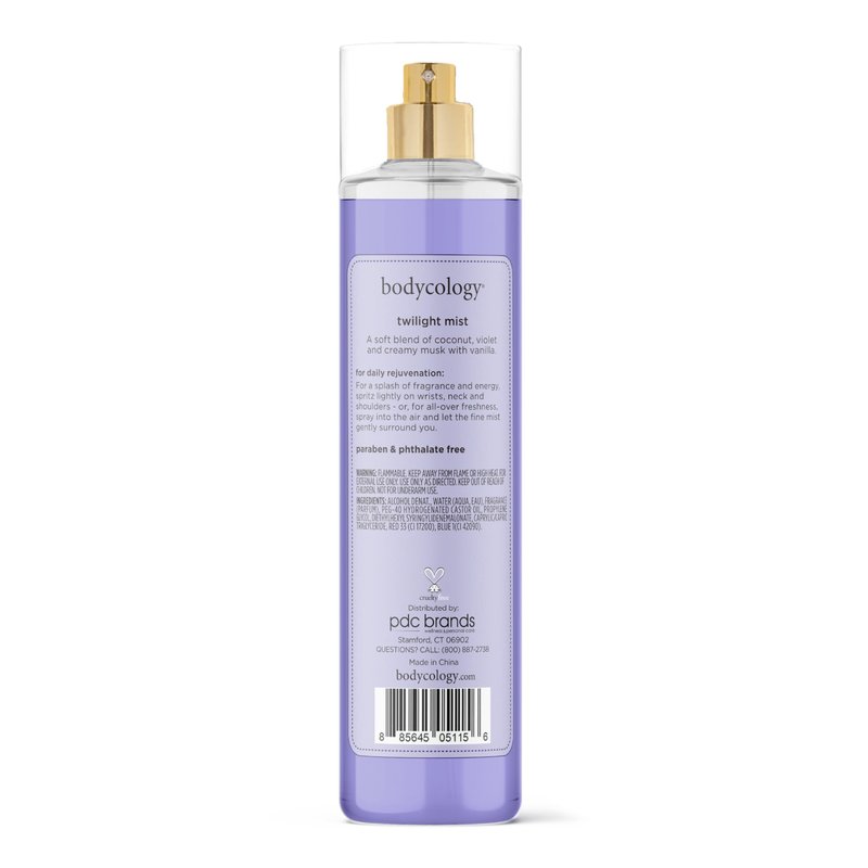 Bodycology Long-Lasting Fragrance Body Mist, Twilight Mist, 8 fl oz