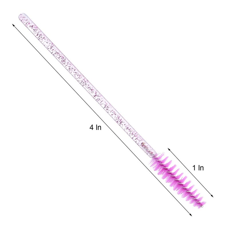 Disposable Mascara Wands - 300 Eyelash Brushes for Extensions | Spoolies for Makeup & Eyebrow Application