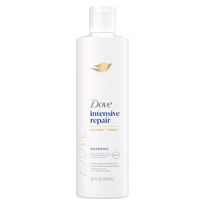 Dove Shampoo Intensive Repair for Damaged Hair with Bio-Protein Care Technology and Amino Serum 12 Fl Oz