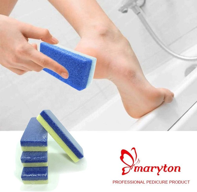 Pumice Stone for Feet - Hard Skin Callus Remover & Scrubber | Pack of 4 - Yellow