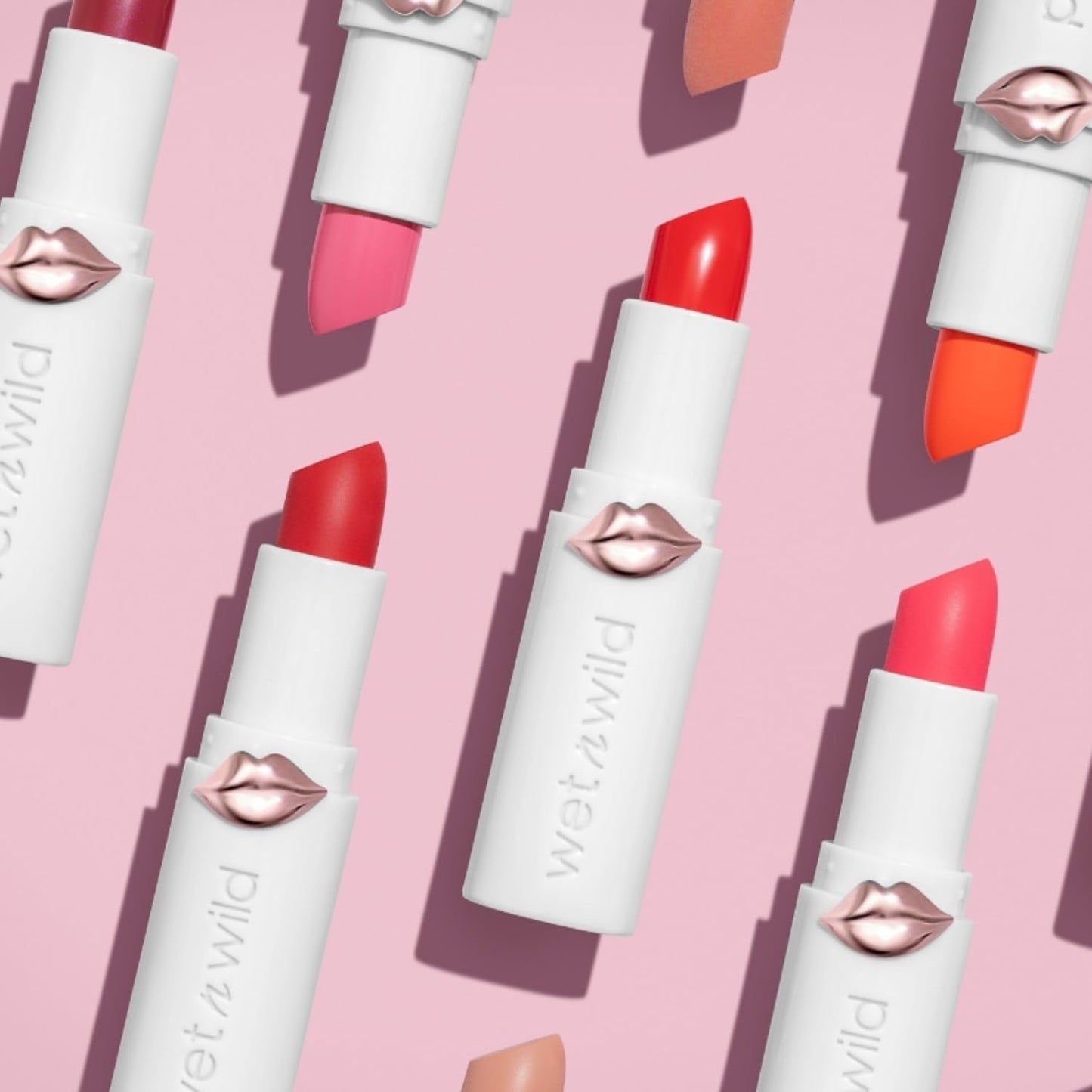 wet n wild Mega Last High-Shine Lipstick Lip Color, Infused with Seed Oils For a Nourishing High-Shine, Buildable & Blendable Creamy Color, Cruelty-Free & Vegan - Pinky Ring