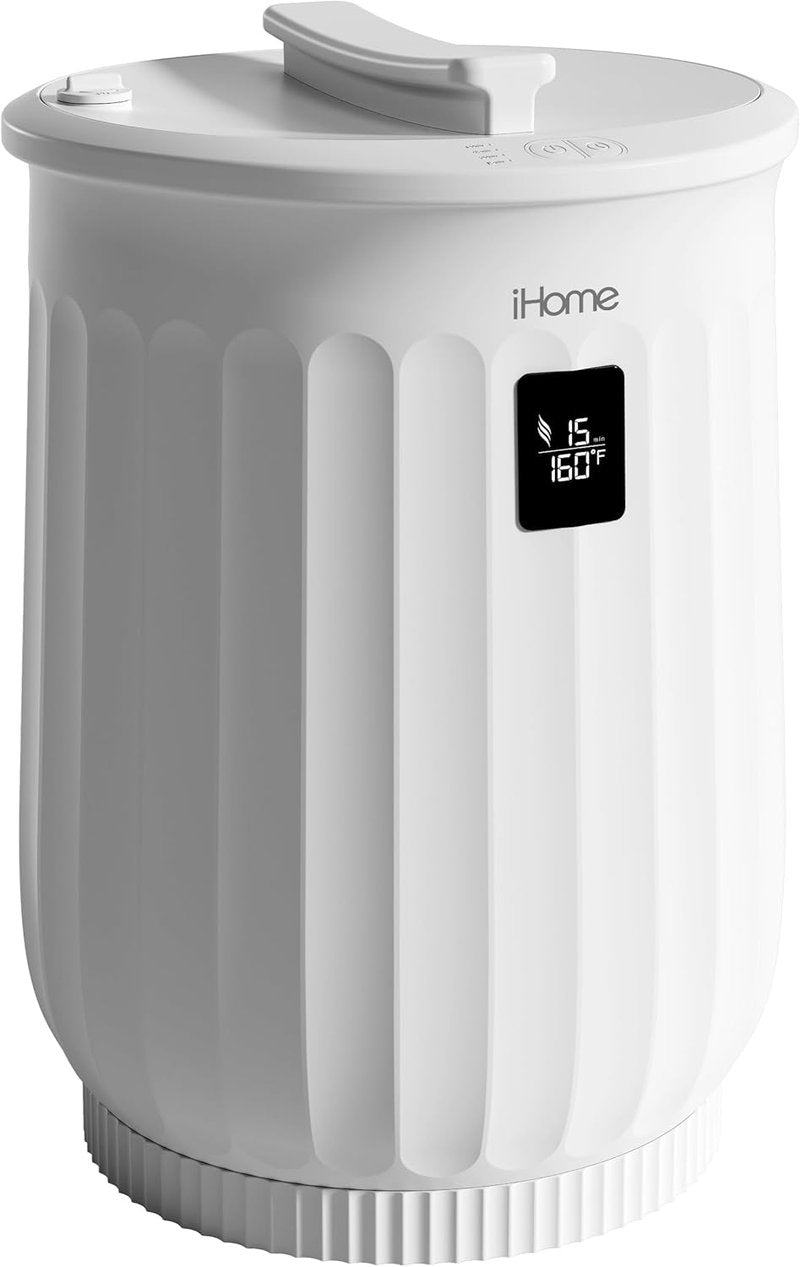 iHome Luxury 20L Towel Warmer - Large Hot Towel Heater with Fragrance Pad Holder | Ideal for Spa & Blankets