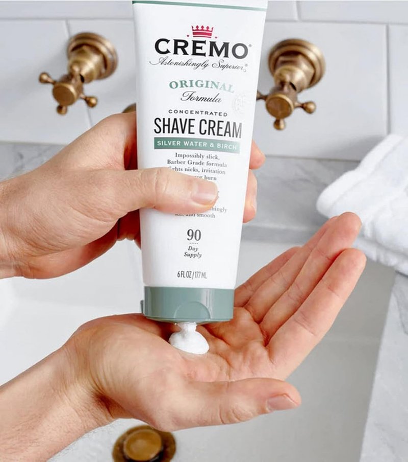 Cremo Silver Water & Birch Shave Cream | Ultra-Slick Shaving Cream for Men - 6 Fl Oz (Pack of 2)