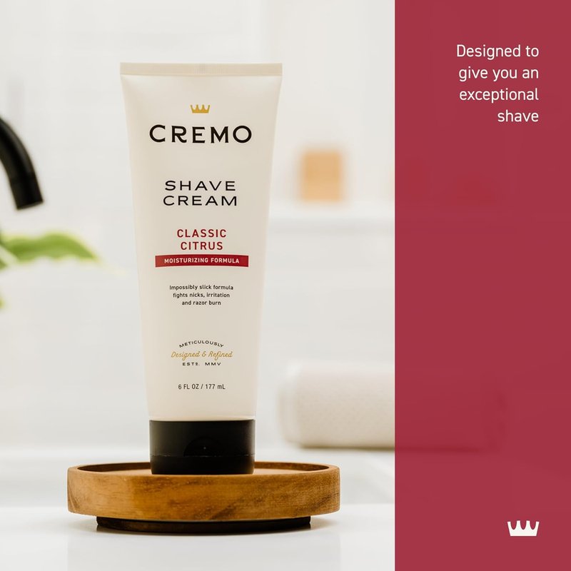 Cremo Original Shave Cream - Ultra-Slick Formula for Men | Fights Nicks & Razor Burn, 6 Fl Oz