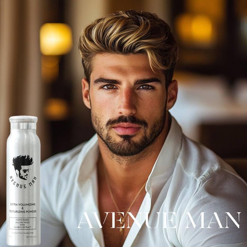 Avenue Man Extra Volumizing & Hair Texture Powder for Men - Matte Finish Hair Styling Powder For Men - All-Day Hold, Bamboo Extract Texturizing Dust - No Shine Volumizing Boost