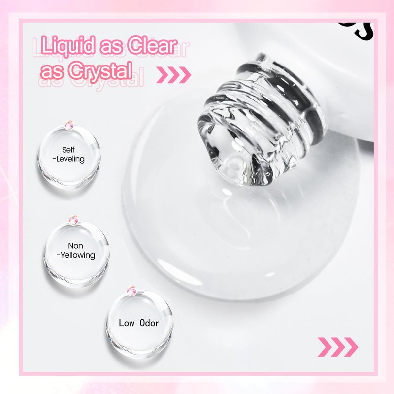 JODSONE 16.5ml Clear Blooming Gel Nail Polish for Spreading Effect Marble Natural Stone Watercolor Floral Print Nail Painting and Can Be Easily Used Suitable for DIY Nail Art