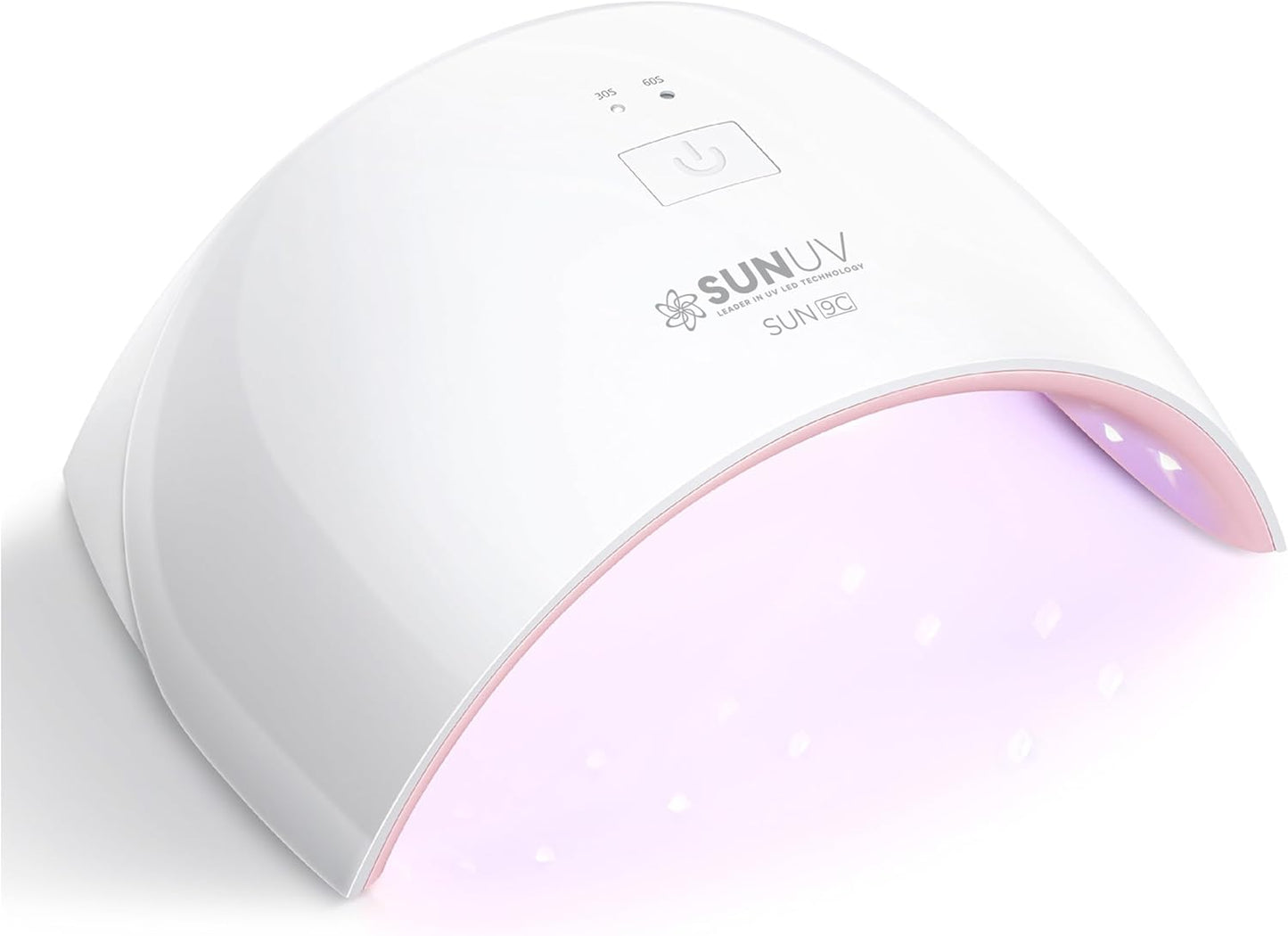 UV LED Nail Lamp - Professional Gel Polish Dryer with Sensor & 2 Timers | Pink for Women & Girls