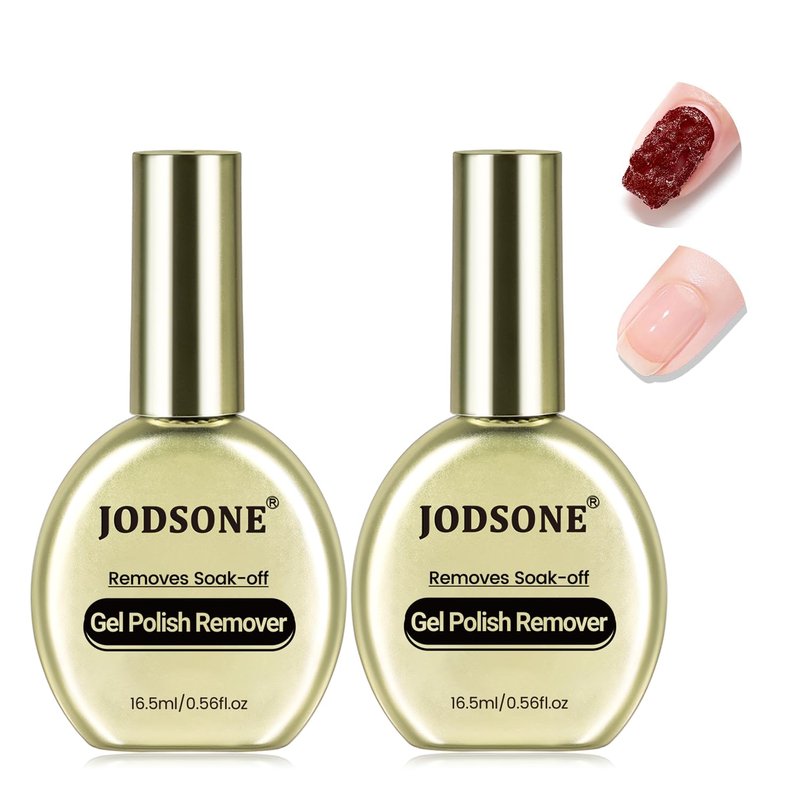 JODSONE 16.5ml 2Pcs Gel Nail Polish Remover No Need Soaking or Wrapping for U V Gel Nail Polish Remover for Nails Removal off at Home Easy and Quick to Remove