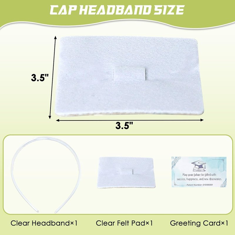 Grad Cap Headband by 2026 | Anti-Fall Hair Band for Graduates - Perfect Hat Accessory