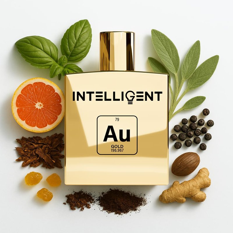 Intelligent Gold Extrait de Parfum | Cologne for Men | Rich, Charismatic, Perfection | 3.4 Fl Oz (100 mL)