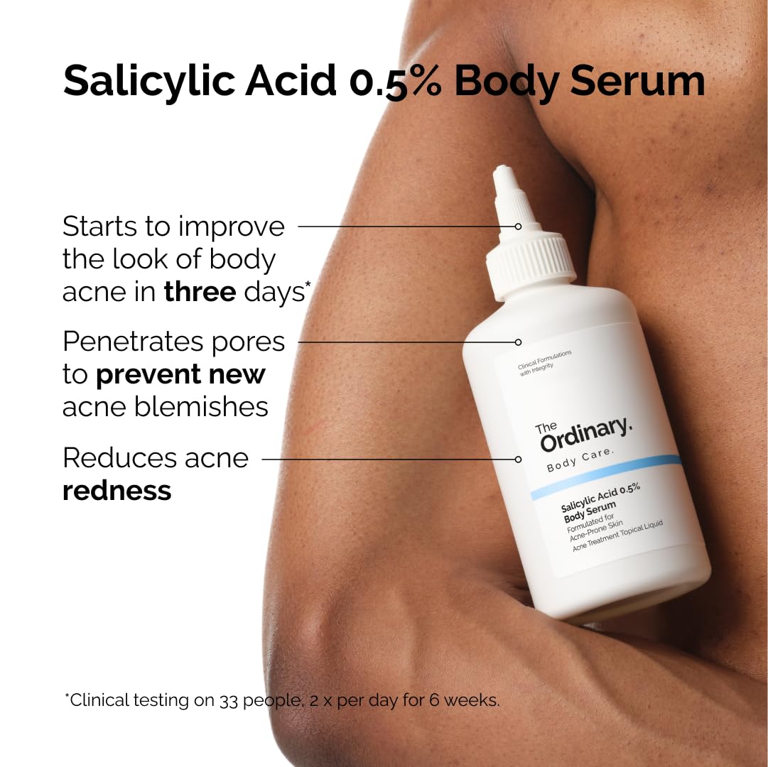 The Ordinary Salicylic Acid 0.5% Body Serum - Exfoliating Treatment for Acne-Prone Skin | 8.1 Fl Oz