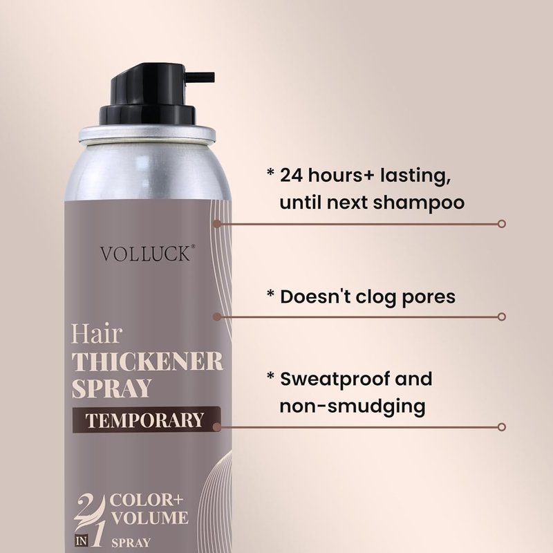Root Touch Up Hair Color Spray - Temporary Gray Coverage | Ammonia-Free, Quick Drying, Water-Resistant, Black