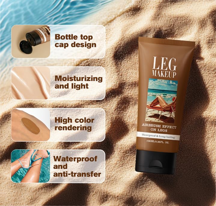 Tattoo Cover Up Makeup - Waterproof Body Concealer for Scars & Varicose Veins | All Skin Tones, Includes Brush
