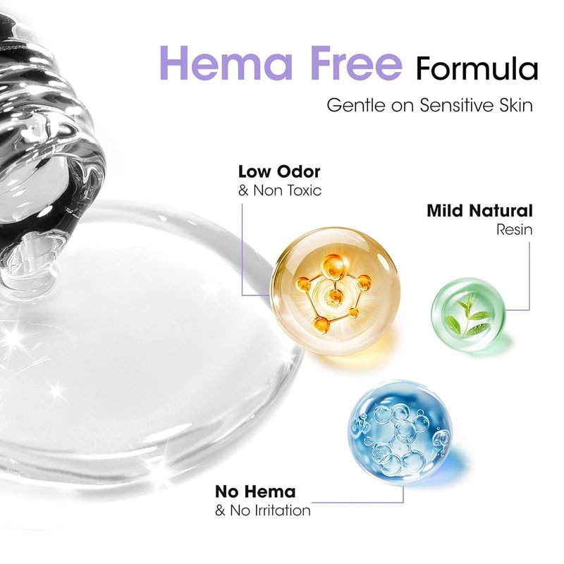 GELLEN Gel Base and Top Coat - Hema-Free Glossy Finish | 20ml No Wipe Soak Off Nail Polish