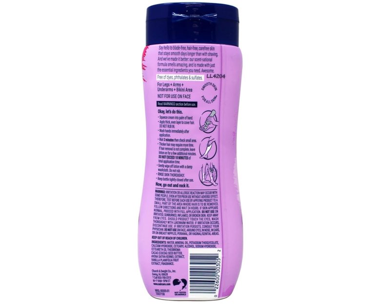 Nair Body Cream Hair Remover - Nourishing Oat Milk & Vanilla, Dermatologist Tested, 7.9 oz (Pack of 3)