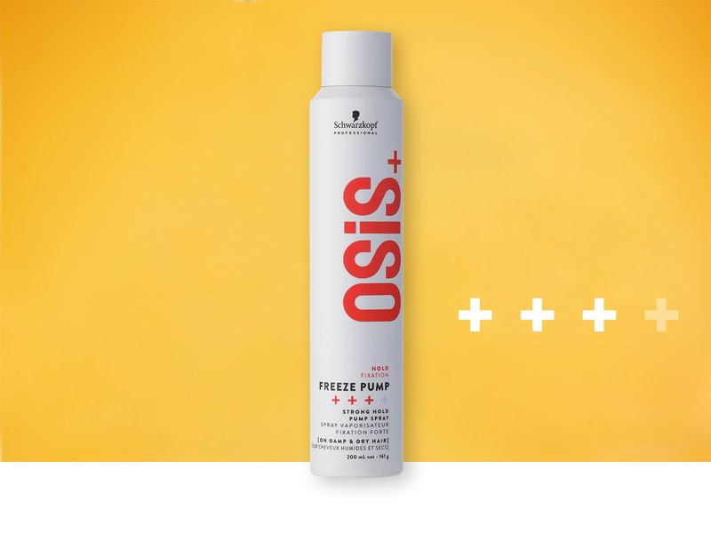OSiS+ Freeze Medium Hold Hairspray 9oz | All Day Hold and Shine | Heat and Humidity Protection