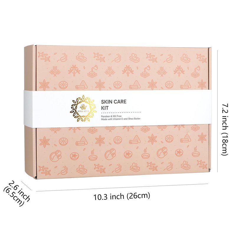 23 Pcs Mother's Day Gifts for Mom, Orange Facial Skin Care Set for Women & Men, Bath and Body Gifts Basket Kit, Home Spa Gift Baskets, Birthday Gifts For Women, Serum, Clay Mask, Christmas,Anniversary