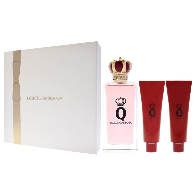 Dolce & Gabbana Q Women's Fragrance Gift Set - 3.3oz EDP Spray, 1.69oz Shower Gel & Body Lotion