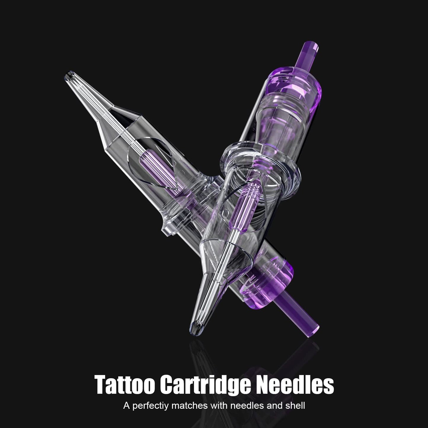 Wormhole Tattoo Cartridge Needles, 20pcs 3RL Disposable Tattoo Needle Cartridges Standard 3 Round Liner for Tattoo Pen Tattoo Cartridge Machine Permanent Makeup Tattoo Supplies (1203RL)