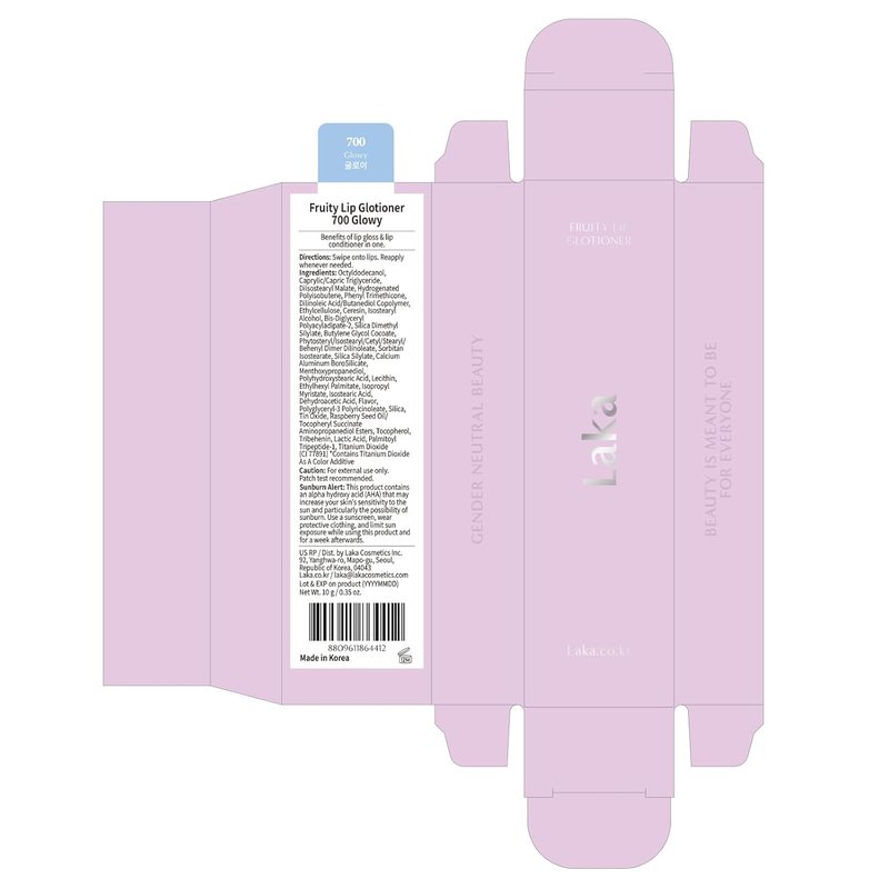 Laka Fruity Lip Glotioner - High Shine Lip Gloss with Vivid Colors | 10ml Jelly Tip for Easy Application