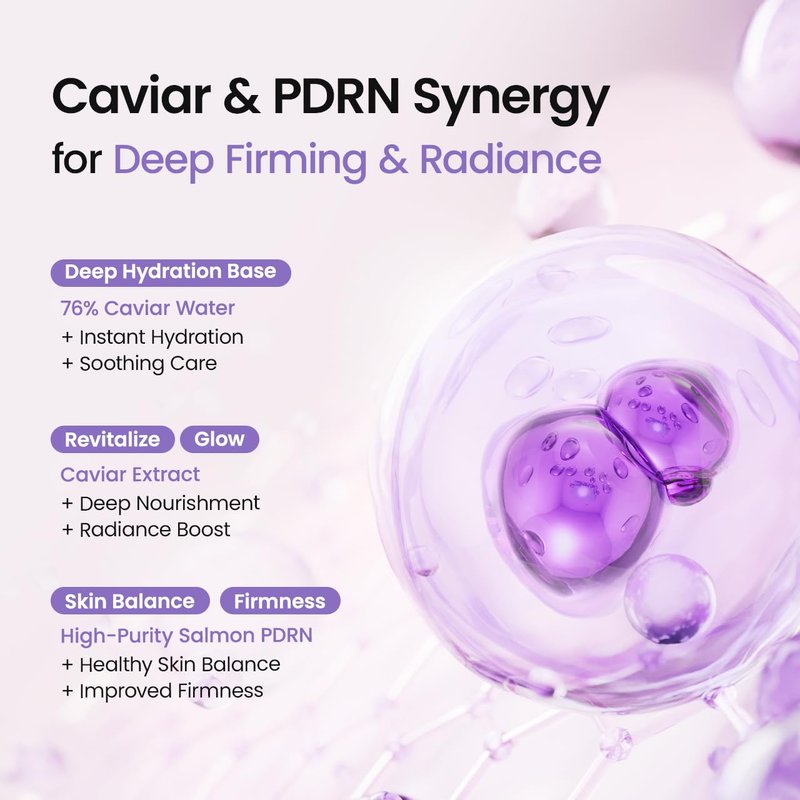Caviar PDRN Jelly Serum Mist - Hydrating Face Spray for Radiance | 1.69 fl. oz Travel Size