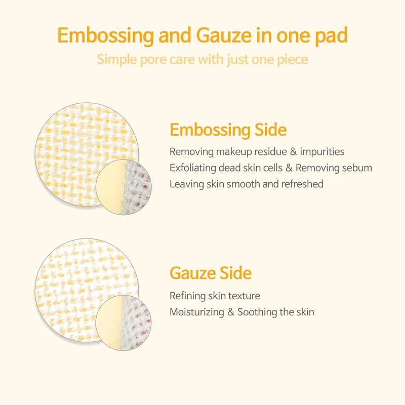 ACCOJE Brightening Peeling Toner Pads with Niacinamide, Glutathione & AHA+BHA, Dual-Textured Exfoliating Pads for Smoother Clearer Looking Radiant Skin, Korean Skincare (70 Pads)