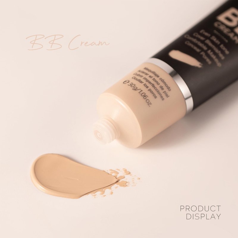 MIESCHER Hydrating BB Cream, Full-Coverage Foundation & Concealer Face Moisturizer for Women Beauty Skin, Even Skin Tone, Oil Control & Cover Flaws, Natural Finish for All Skin Types (Off-White 110)
