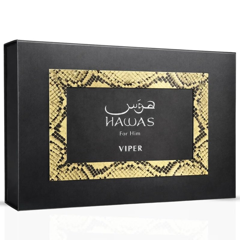 Hawas Viper Perfume Gift Set - 3-Piece Eau de Parfum & Grooming Essentials | 100ml (3.4 Oz)