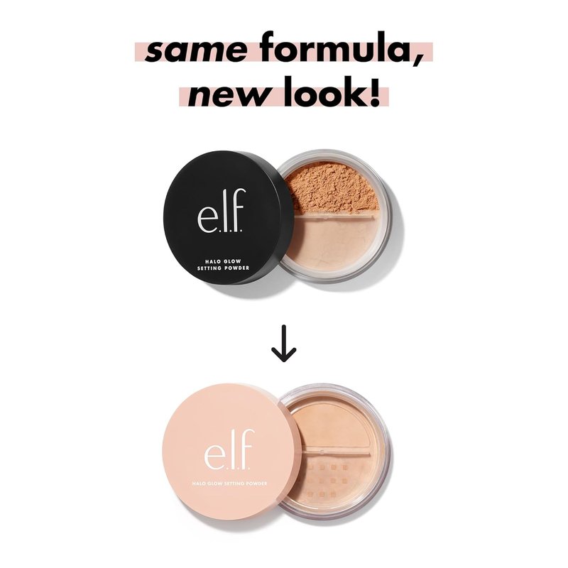 e.l.f. Halo Glow Setting Powder - Silky Finish for Soft Glow, Smooths Pores & Lines, Vegan, Light
